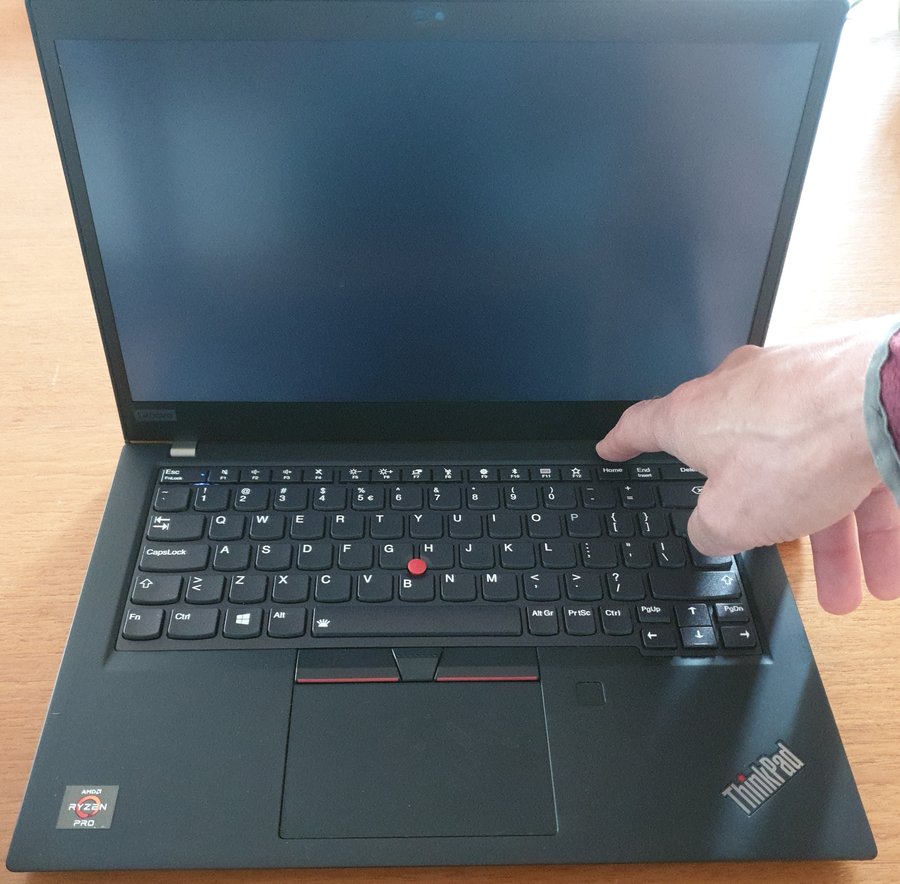 Uitzetten van de laptop