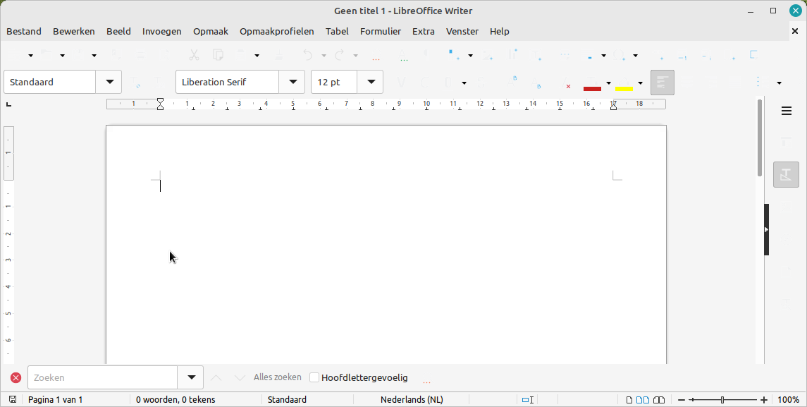 LibreOffice Writer na update naar Linux Mint 21.2