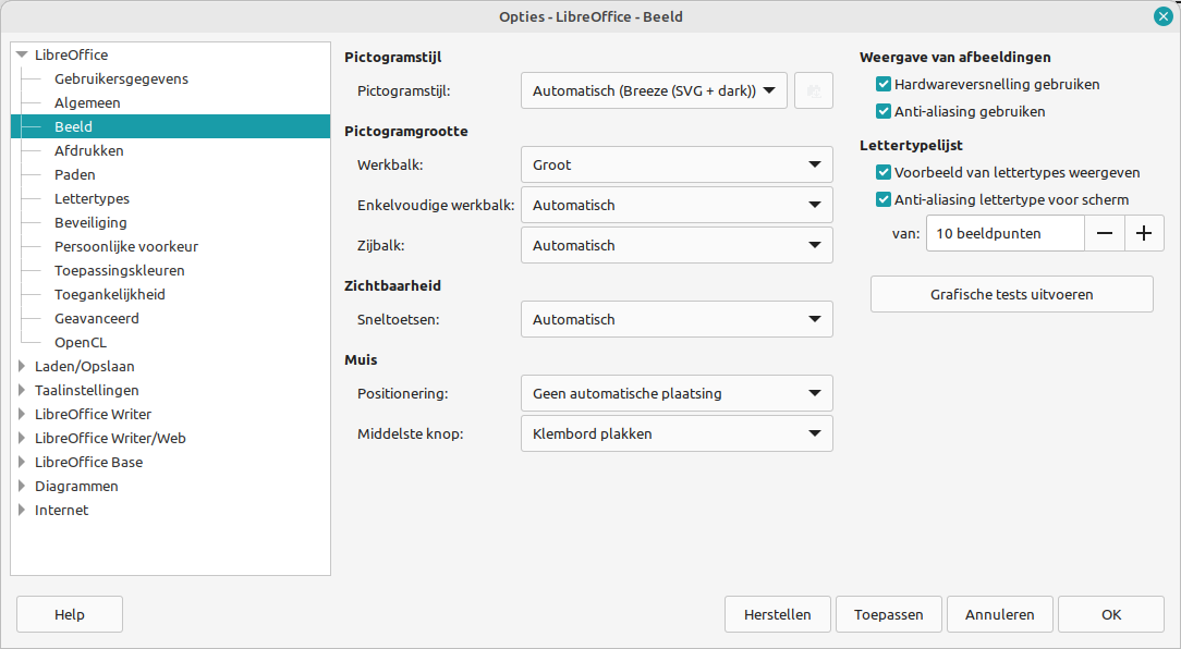 LibreOffice Writer na update naar Linux Mint 21.2