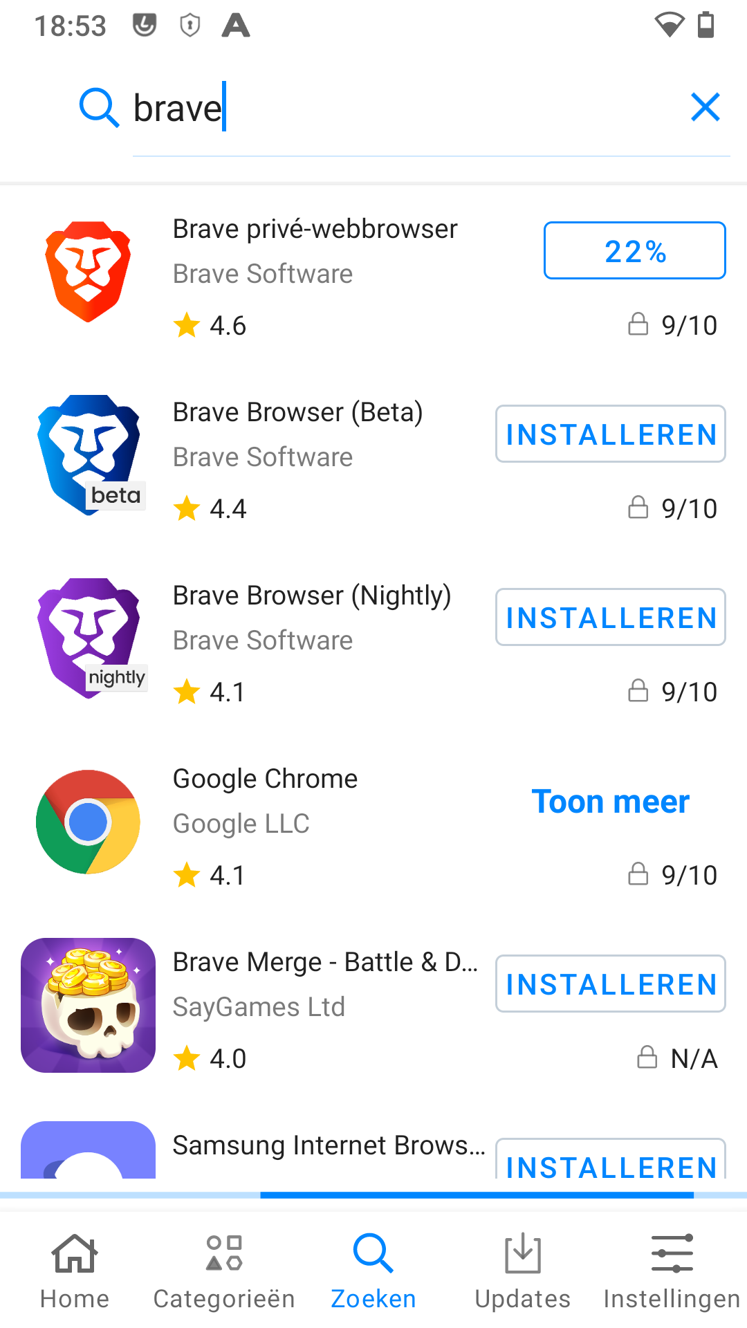 App Lounge Brave download