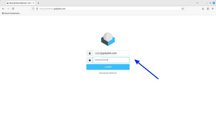 Inloggen op Roundcube